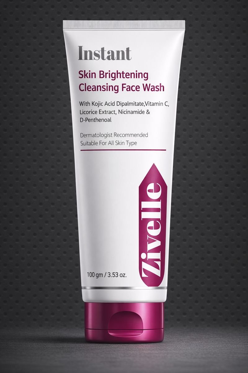 instant skin brightening cleansing face wash